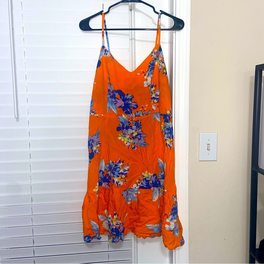 Orange Tropical Dress